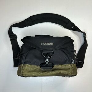 Canon Organization Camera Black Green DSLR Carry Case Bag Shoulder Strap‎